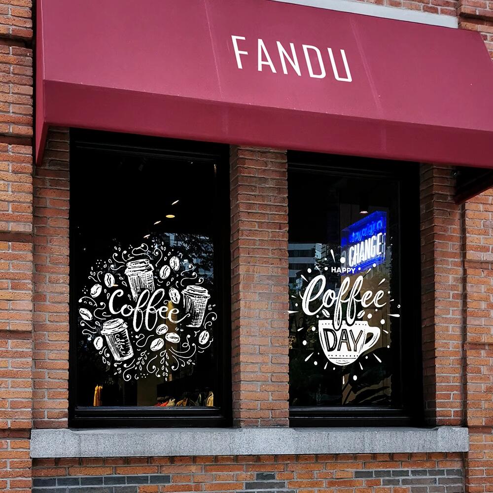 Bí Quyết Tăng 2 Lần Lượng Khách Với Decal Dán Cửa Quán Cafe