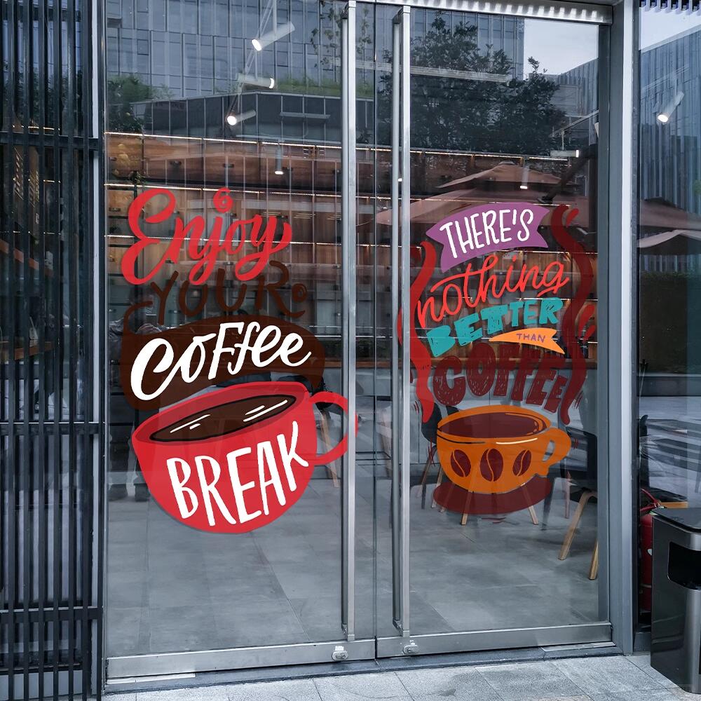 Bí Quyết Tăng 2 Lần Lượng Khách Với Decal Dán Cửa Quán Cafe