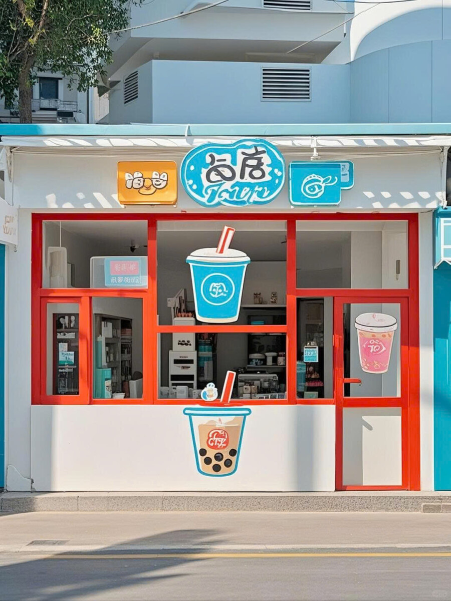Mẫu biển quảng cáo cho quán trà sữa 2025