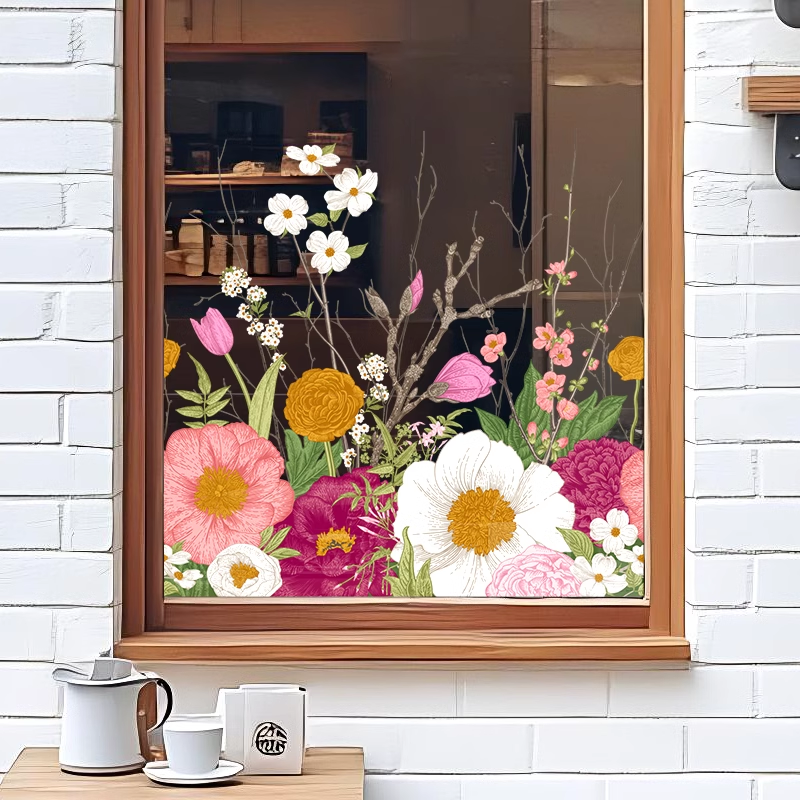 6 Cách Sử Dụng Decal Hoa Giúp Cửa Hàng Nổi Bật Từ Xa