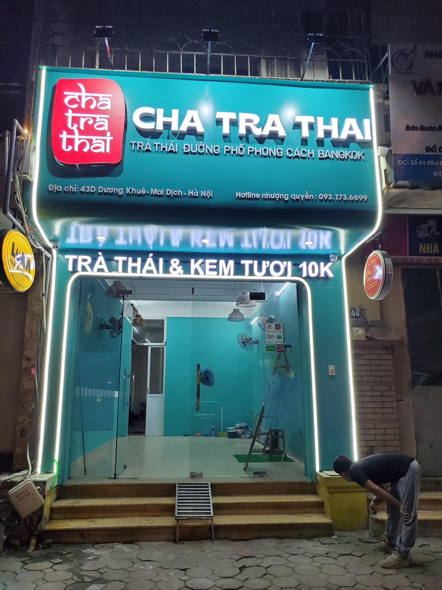 biển quảng cáo trà sữa